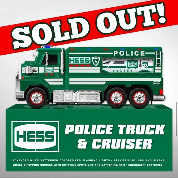 Hess 2023 Police Truck & Cruiser -Brand New in Box SOLD OUT ON WEBSITE - Picture 3 of 16